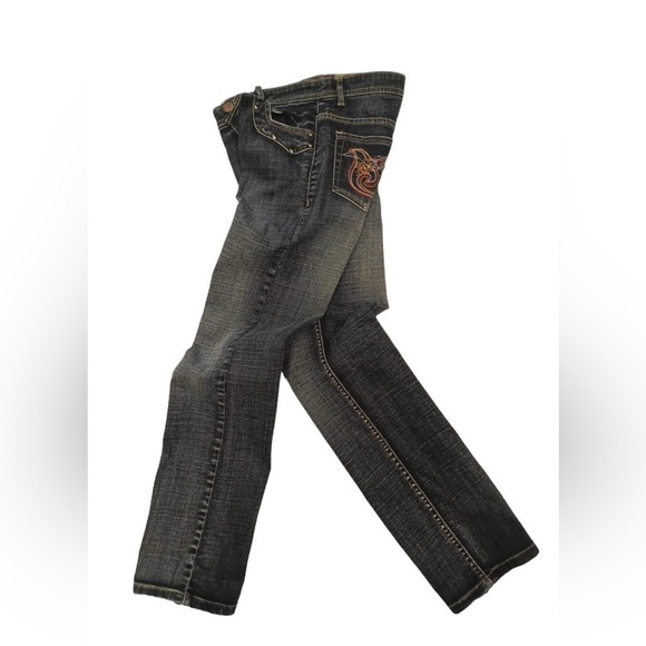 G-Star 96 Embroidered Straight Faded Jeans Size 30 - Picture 3 of 9